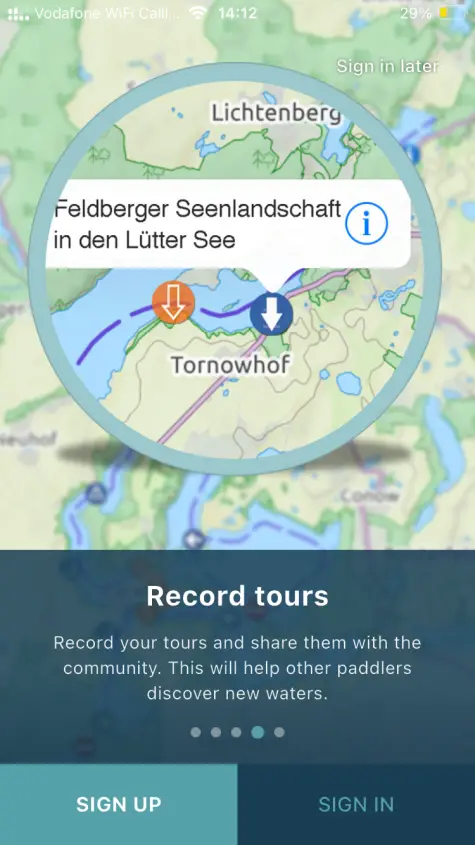 Record your paddling tours