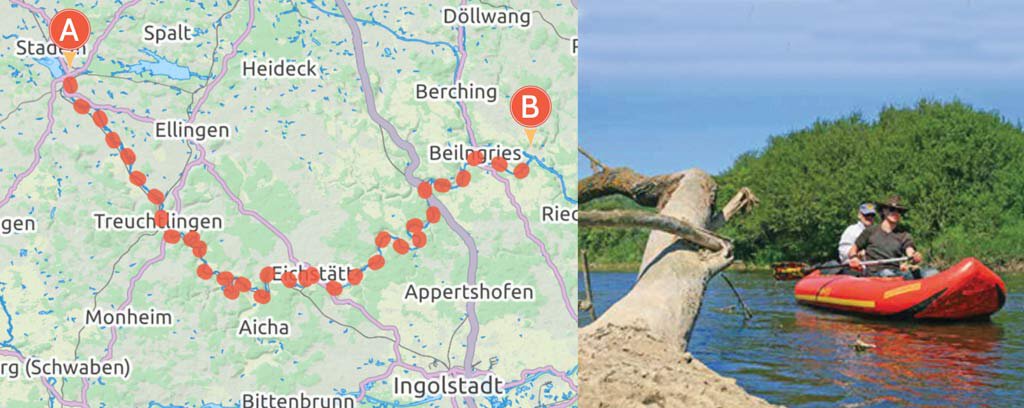 Altmühl, Bayern, Franken, Paddeltour