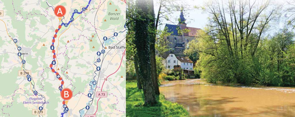 Itz, Bayern, Franken, Paddeltour