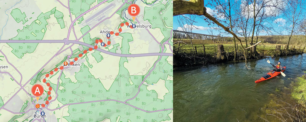 Alme, Nordrhein-Westfalen, Paddeltour