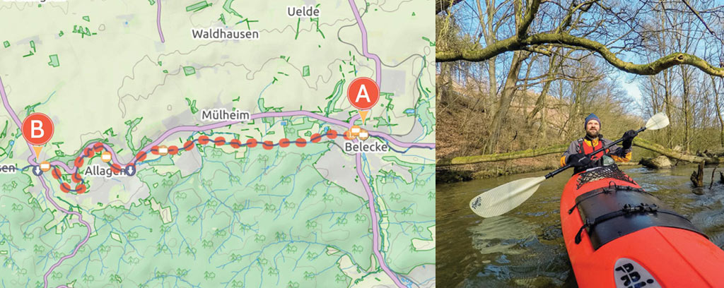 Möhne, Nordrhein-Westfalen, Paddeltour