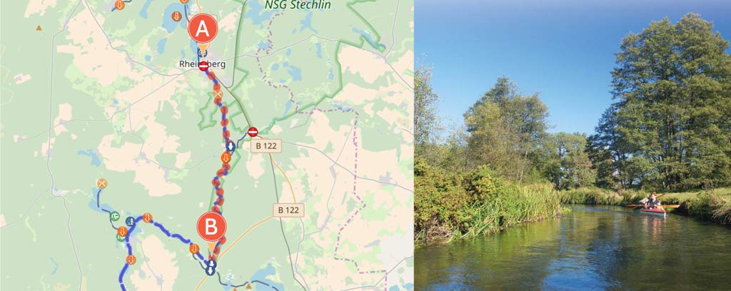 Rheinsberger Rhin, Berlin und Brandenburg, Paddeltour